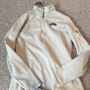 Patagonia Men's Zip-Up Sweater in Cream